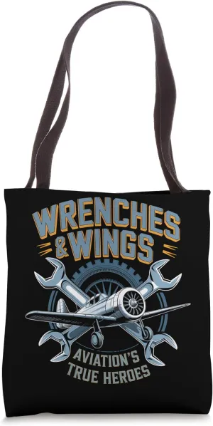 Aviation Aircraft Mechanic Airframe Airplane Repair Tote Bag