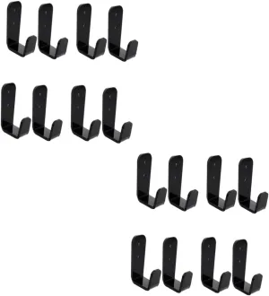 balacoo 2sets Fishing Rod Mount Acrylic Ski Poles Stands Hiking Poles Wall Organizers 4pairs*2