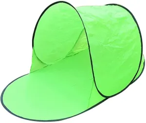 Beach Tent, Baby Sun Guard Quick Opening Beach Shade Tent for 1 Person, Portable Beach Tent Sun Shelter Canopy for Beach, Garden, Camping (55 x 28.35-Green)