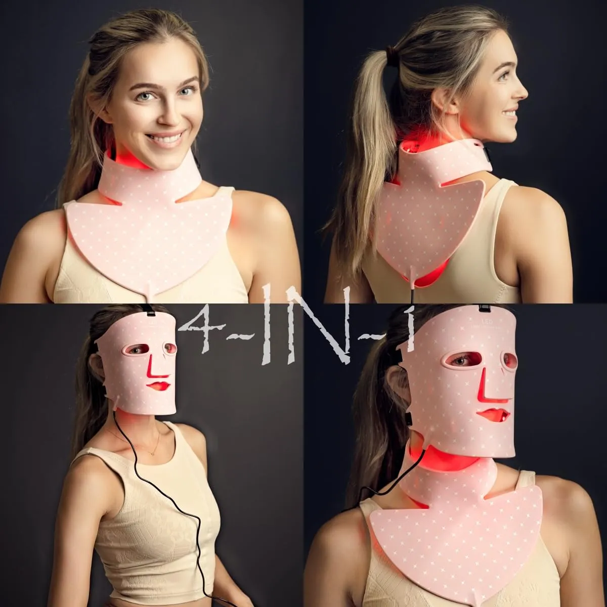 Beauty LED Light Mask -infrared light therapy red light therapy led facial light Photons Facial Skin Care Wrinkle reduce anti-acne facial light acne treatment beauty device-KFB265