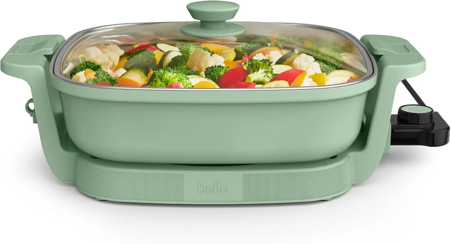 Bella Make and Take Electric Skillet, Seaglass