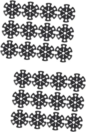 BESPORTBLE 2sets Trekking Poles for Hiking Snowflake Shaped Protectors Easy Install Accessories 12pcs*2