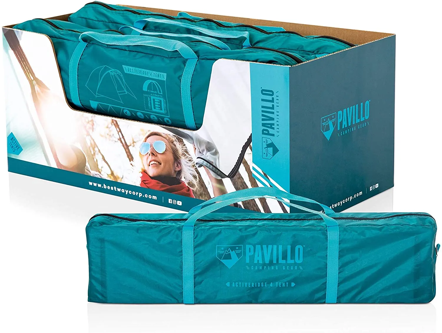 Bestway pavillo active ridge 4P (2.10mx1.00m)x2.40mx1.30