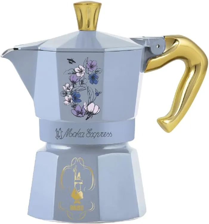Bialetti – Moka Express Bridgerton: Iconic stovetop Espresso Maker – Official Netflix License, 3 Cups (4.3 oz.), Aluminum