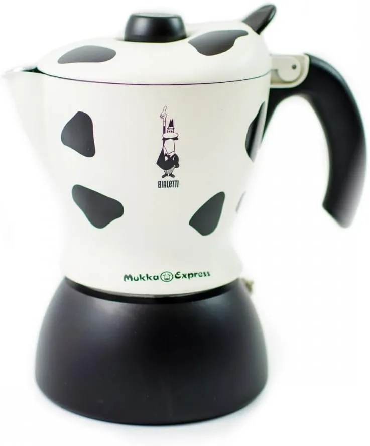 Bialetti Moka Mukka Express Coffee Maker, 2 cups,Small, Aluminum