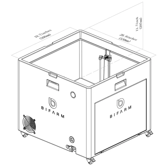 Bifarm AeroXPS Pro 4' x 4' LED Grow Tent Kit With Automated Aeroponics & Ventilation System