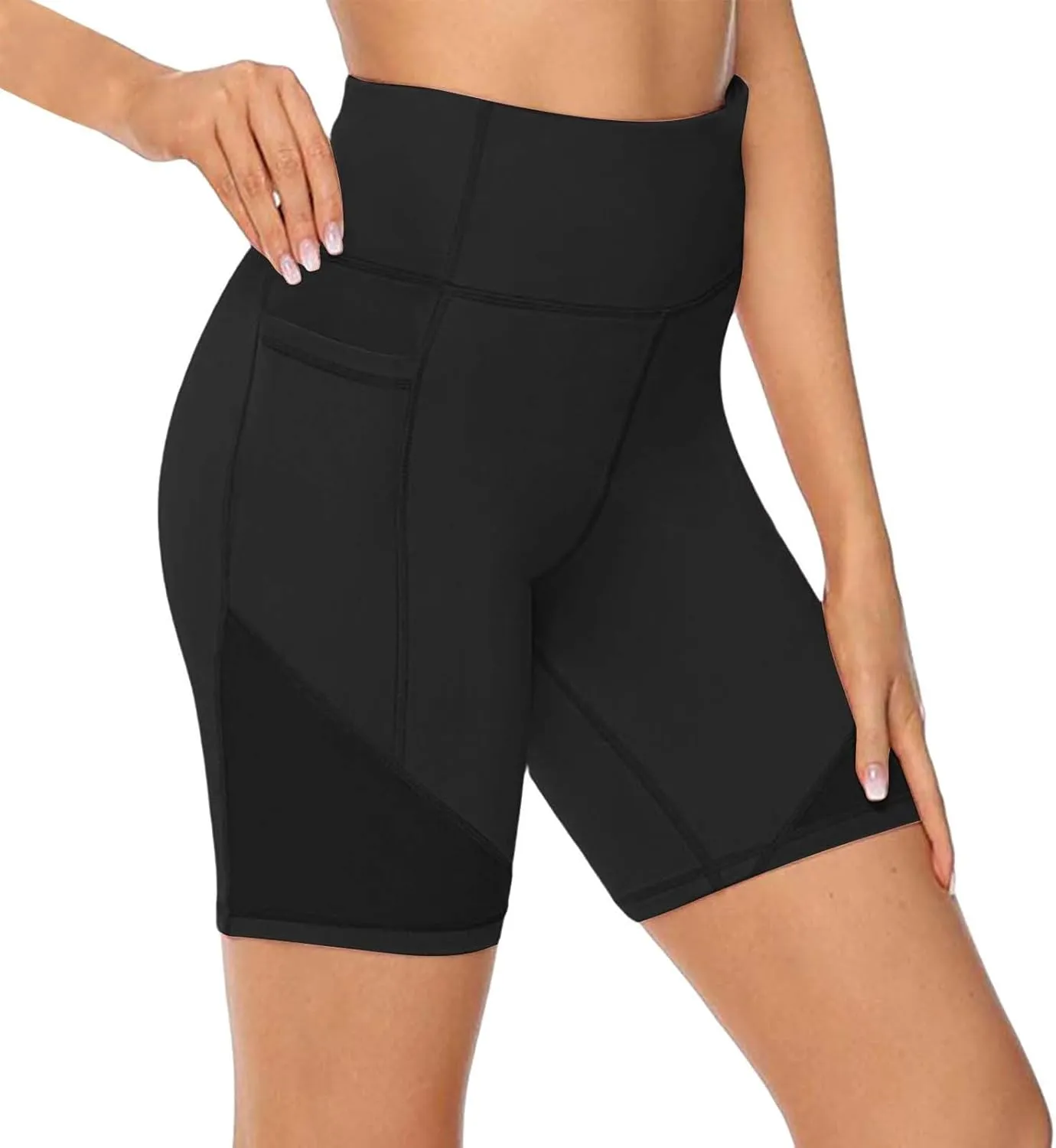 Biker Shorts Women Women's Sports Skinny Hip Quarter Pants High Waisted Yoga Fitness Pants High Waisted Butt