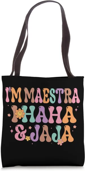 Bilingual Spanish Teacher Dual language Maestra Latina Tote Bag