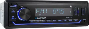BLAUPUNKT ASPEN140 BT - 4 X 40W Stereo Digital USB Media Player, Receiver with Bluetooth, Detachable Panel, Hands Free Calling, Blue Light, Equalizer, 2 Front USB and Hook Up to Amplifier