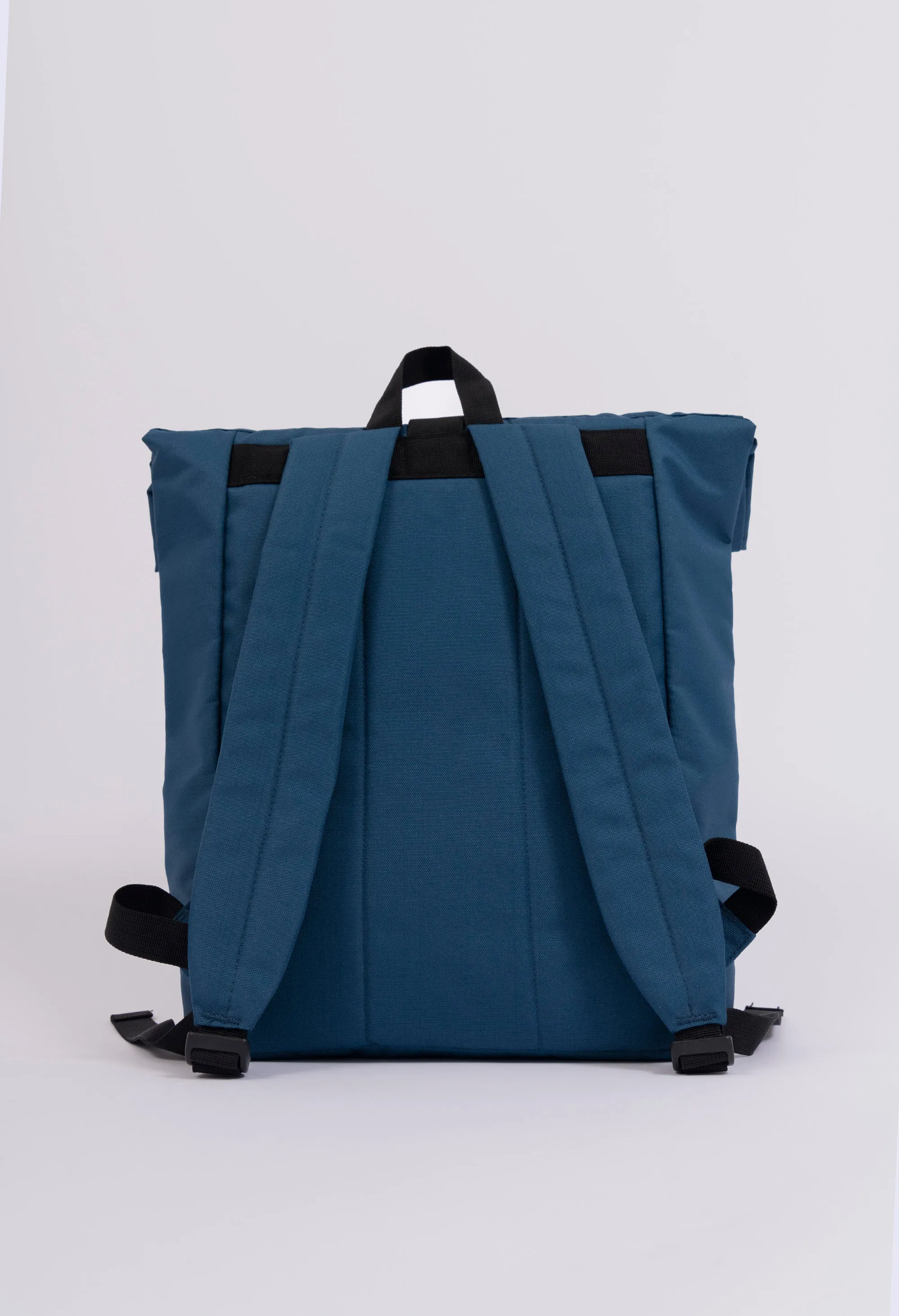 blue tit recycled roll-top backpack