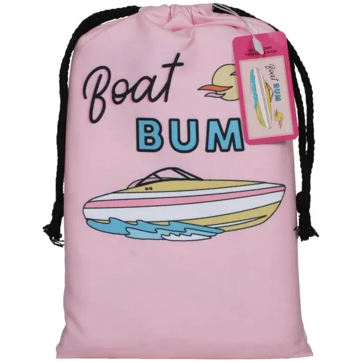 Boat Bum Quick Dry Beach Towel