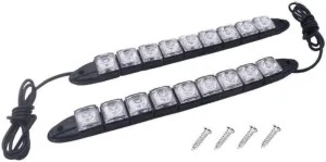 Boat Led Lights 2 Pack Navigational Decorative Strip Reversing Stop Running Fog Brake Marine Lights Durable Easy Install