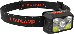 Built-in Strong Light LED Charging Induction Headlight Head Mounted Headlight Fishing Light Outdoor Lighting Night Fishing Light