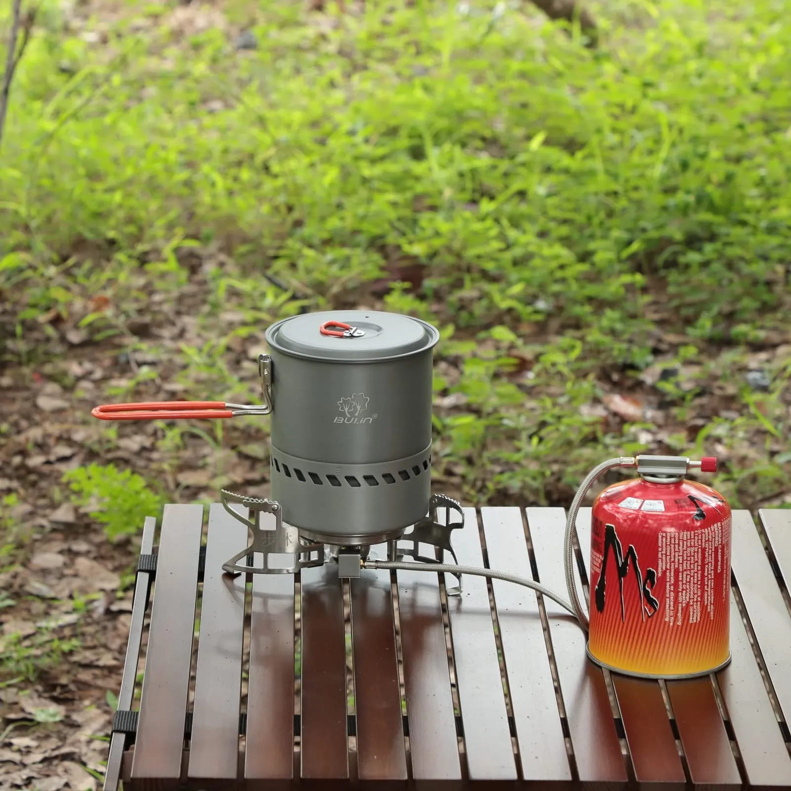 BULIN Camping Cooking Pot with Heat Exchanger