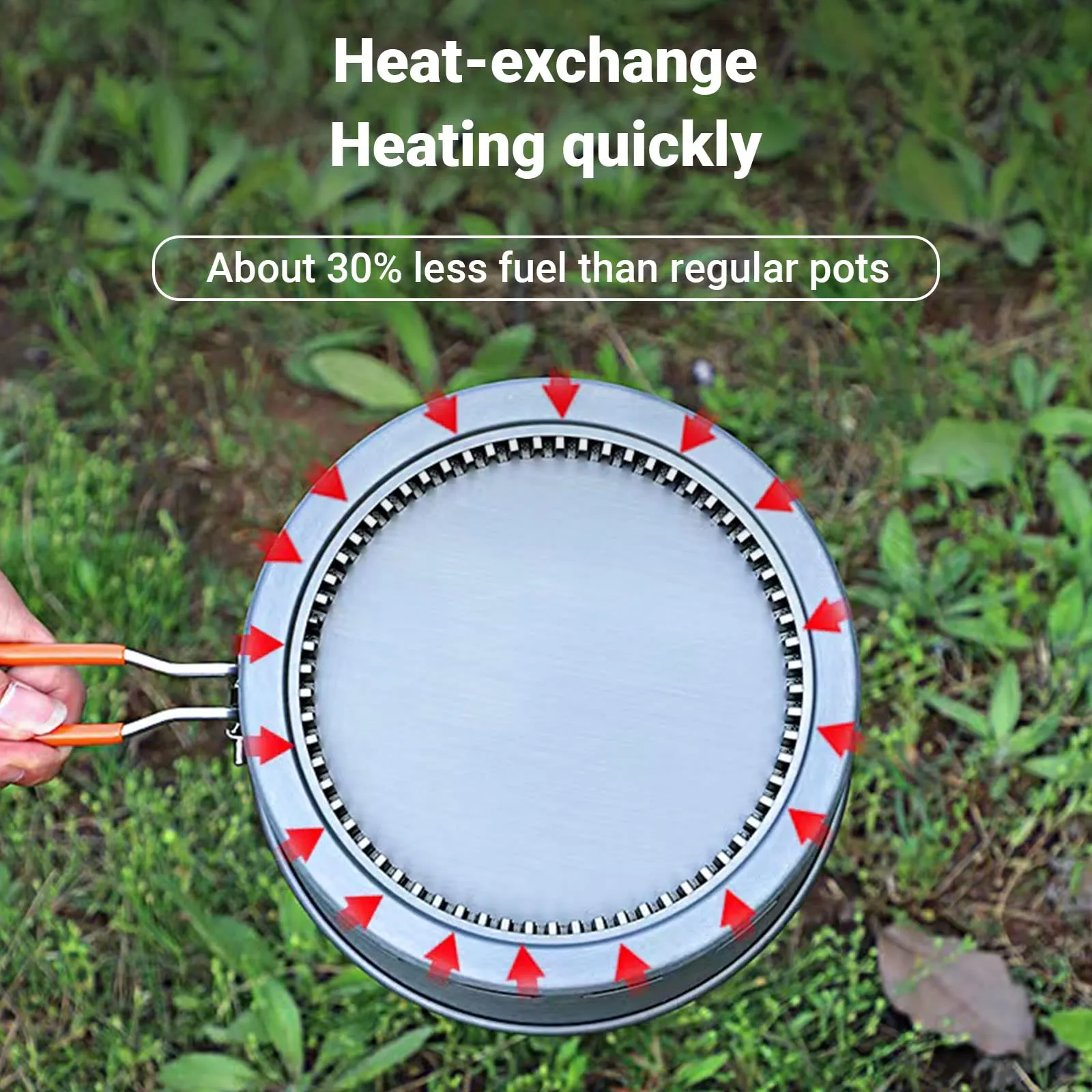 BULIN Camping Cooking Pot with Heat Exchanger