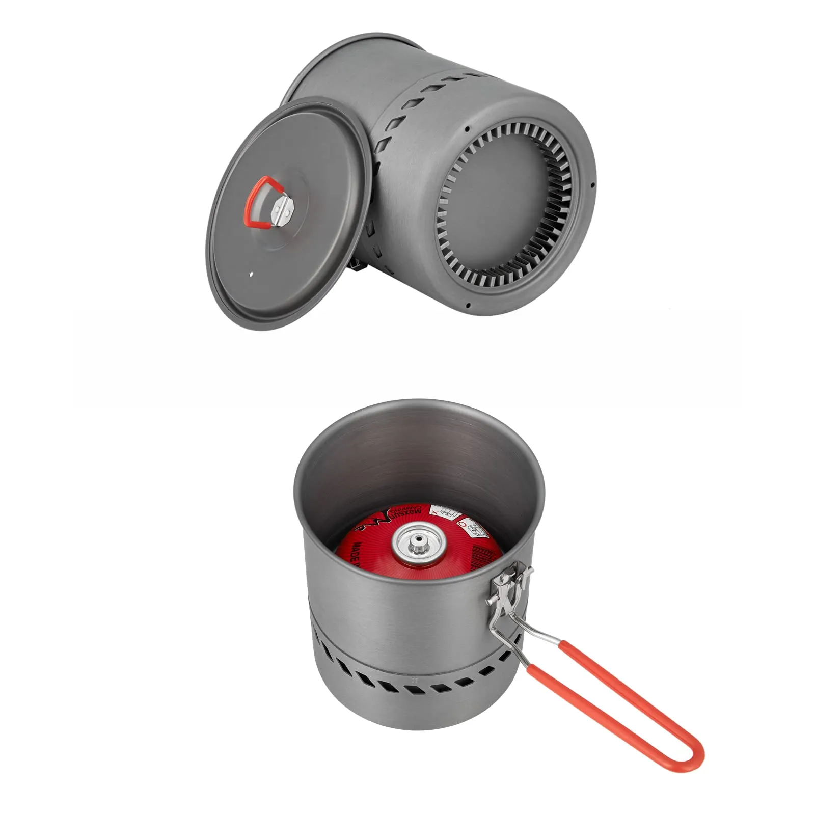 BULIN Camping Cooking Pot with Heat Exchanger