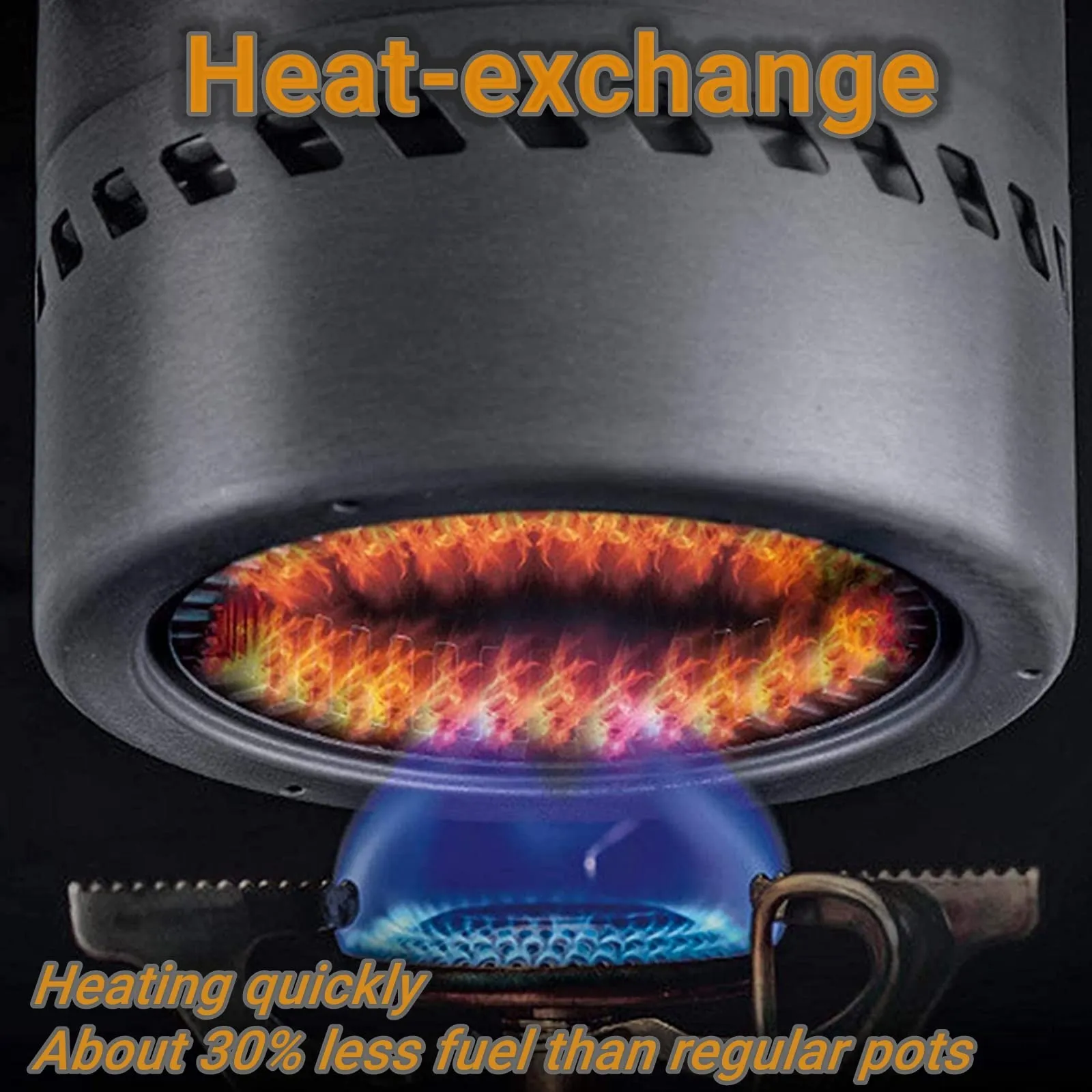 BULIN Camping Cooking Pot with Heat Exchanger