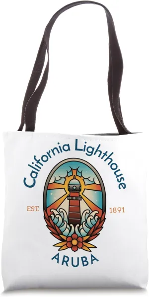 California Lighthouse Aruba Tote Bag