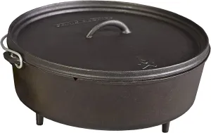 Camp Chef Classic 14 Dutch Oven - Cast Iron Dutch Oven Pot with Lid for Indoor & Outdoor Cooking - 14" Dutch Oven - 8 Quarts