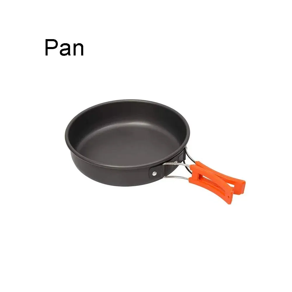 Camping Cookware Kit – Outdoor Cooking Set with Aluminum Pots & Travel Tableware for Hiking, Picnic, BBQ