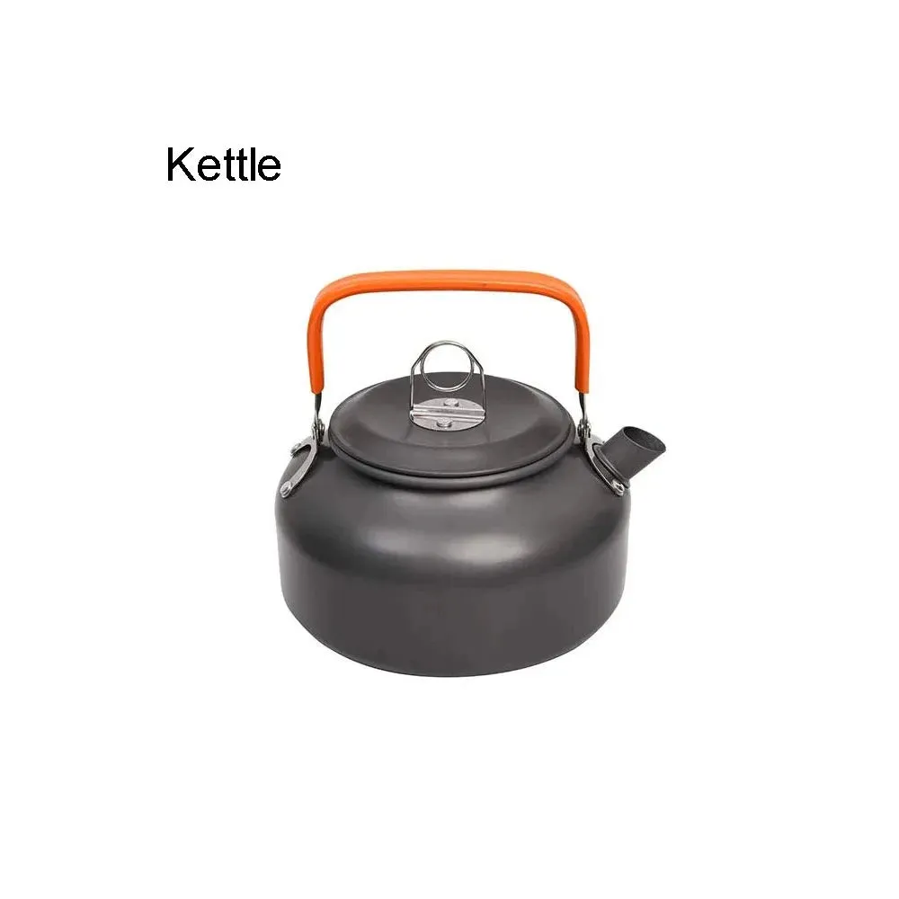 Camping Cookware Kit – Outdoor Cooking Set with Aluminum Pots & Travel Tableware for Hiking, Picnic, BBQ