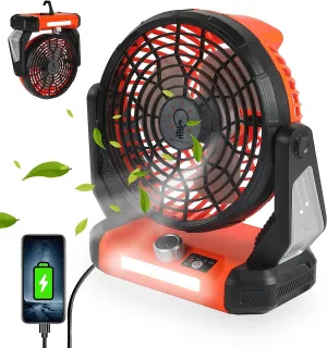 Camping Fan Tent Fan Desk Mini Portable US Rechargeable Battery Fan Electric Pram Fan for Stroller Room Table Travel Home