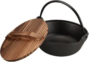 Camping Hanging Pot for Cooking Soup Pot Japanese Style Outdoor Cooking Equipment Iron Camping Cookware