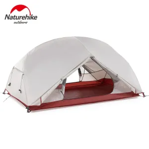 Camping Naturehike Mat Tent Rod Double Mongar e-EMS Custom 3 2 Fast-moving sale Gray Layer Waterproof Ultralight Tents Person Special price Aluminum Outdoor