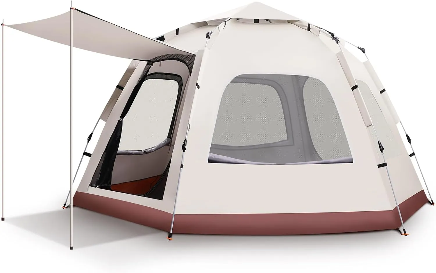 Camping Tent with Instant Setup Double-Thick Fabric, and Included Carry Bag, Sets Up in 60 Seconds