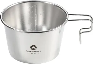 CAMPINGMOON Deep Sierra Cup 600ml Outdoor Camping Stainless Steel Sierra Cup Deep S369
