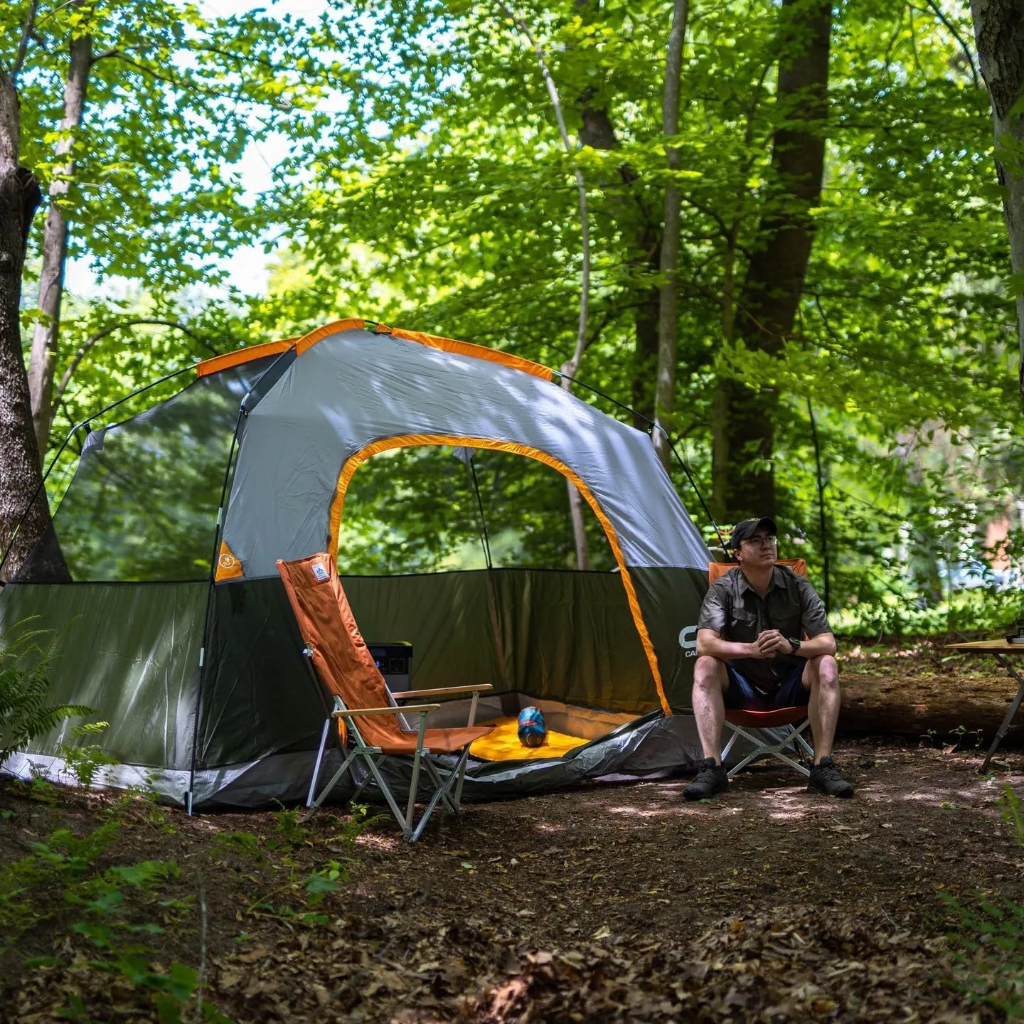 CAMPROS CP Tents for Camping 4/6 Person Tent Waterproof Windproof Double Layer Family Camping Tent, Easy Setup Dome Tent with Large Mesh Windows & Wider Door for Outdoor Camping & Hiking