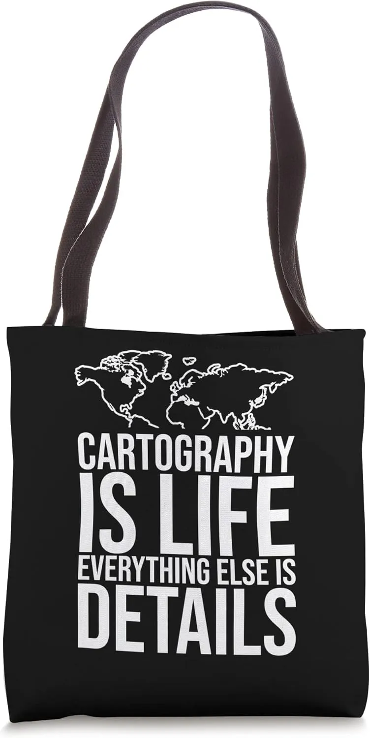 Cartography Topography Mapping Geography Tote Bag
