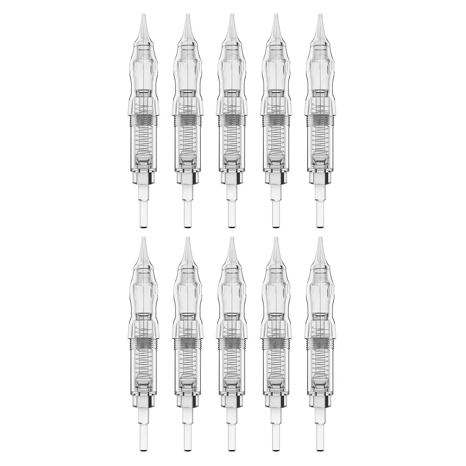 Cartridge Needles – BIOMASER 10PCS Sterilized Permanent Makeup Cartridge Needles Screw Thread Tattoo Needle for Permanent Makeup Machine Tattoo Pen for Eyebrow Eyeliner Lip Contour(1R-0.2MM)