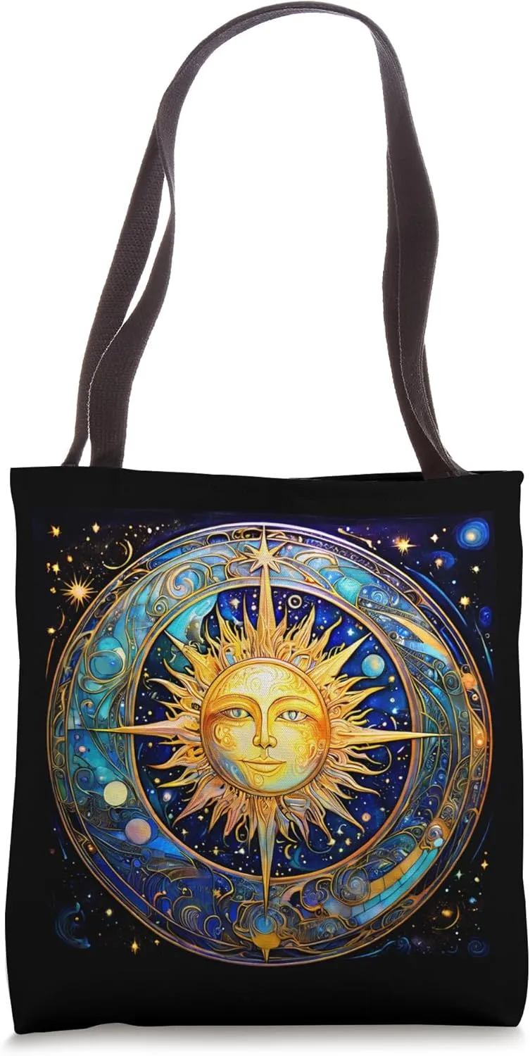 Celestial Sundial Tote Bag