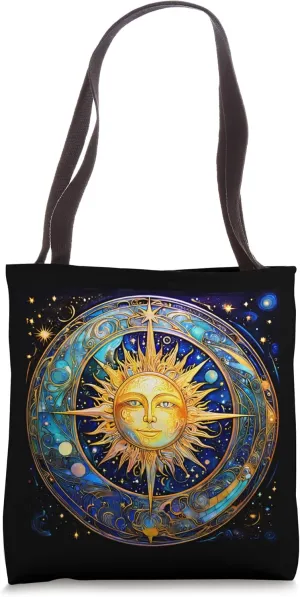 Celestial Sundial Tote Bag