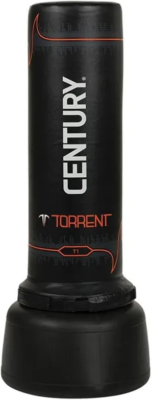 Century Torrent Training Bag, Black Freestanding Punching Bag, Ideal for Martial Arts, Boxing, and Cardio Workouts for Men and Women