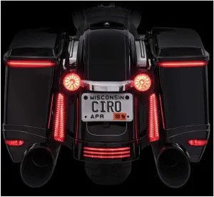 Ciro Bag Blades LED Lights, Fits '10-'13 FLHX & FLTRX Models, Amber 40029