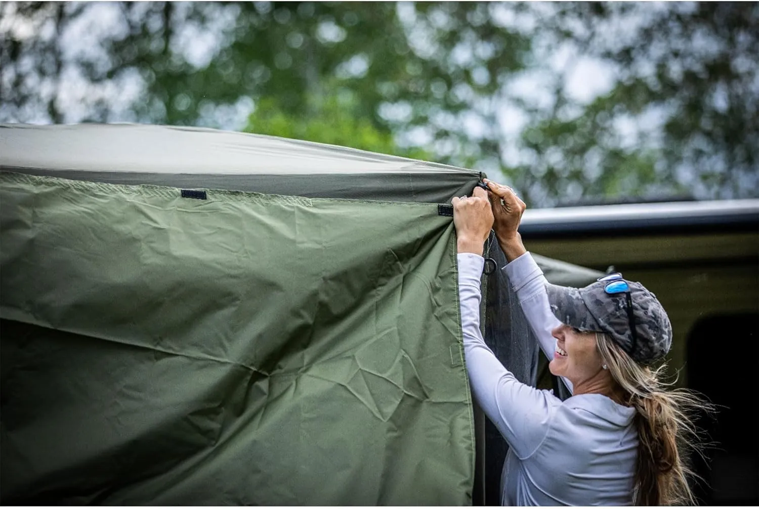 Clam Quick-Set Wind and Sun Panel Attachment for Escape Sport Screen Shelter Canopy Tent with Carrying Bag, Accessory Only