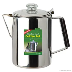 Coghlans 9 Cup Coffee Pot - Stainless Steel