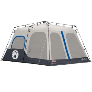 Coleman Instant Cabin Tent with 1-Minute Setup, 4/6/8/10 Person Instant Tent with Weatherproof Floor, Pre-Attached Poles, Air Vent, & Carry Bag