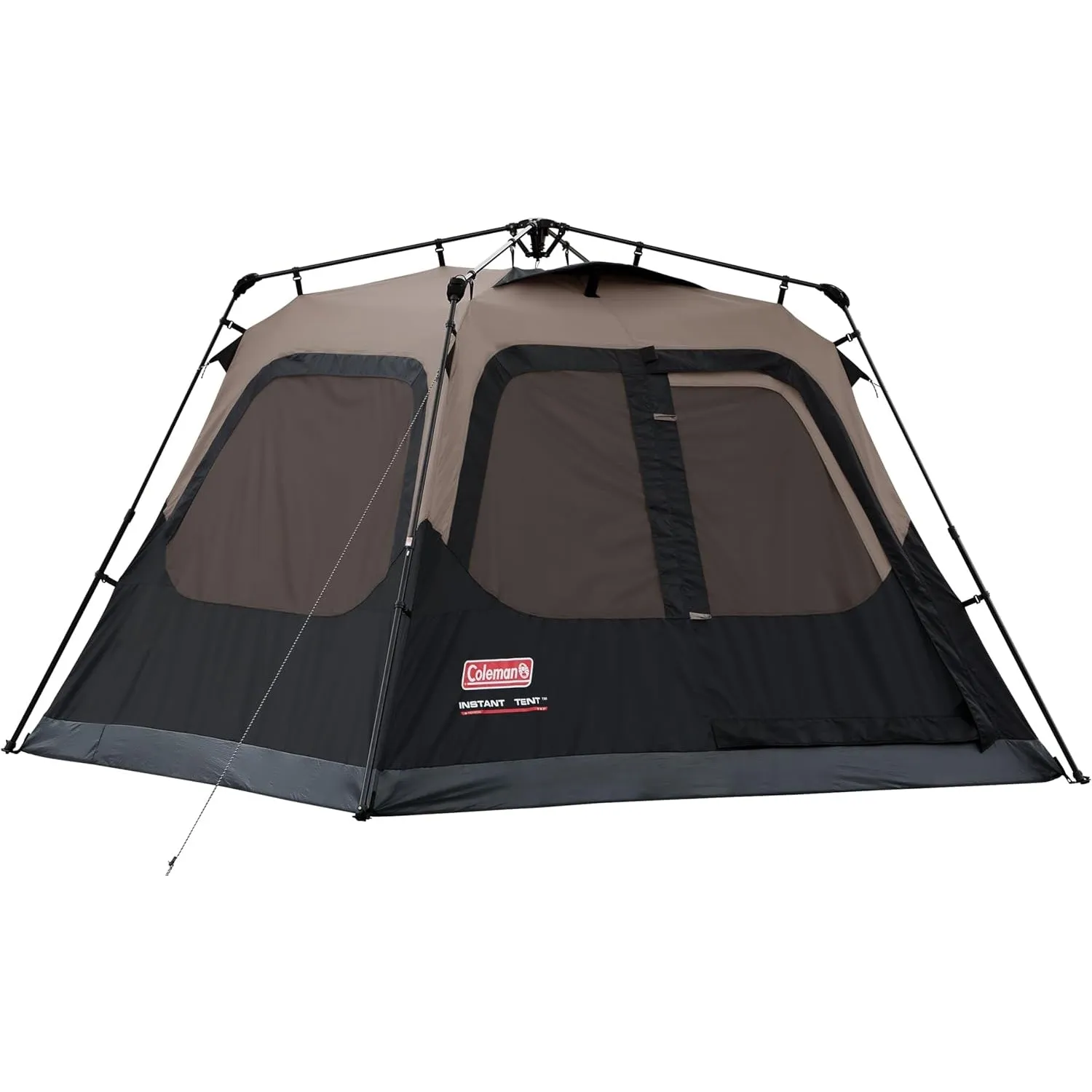 Coleman Instant Cabin Tent with 1-Minute Setup, 4/6/8/10 Person Instant Tent with Weatherproof Floor, Pre-Attached Poles, Air Vent, & Carry Bag