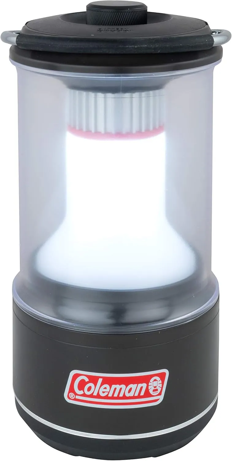Coleman LED Lantern Batteryguard 800 Lumens, Super Bright High Power Cree Led Lamp, Portable Camping Light Lantern - Black, Small