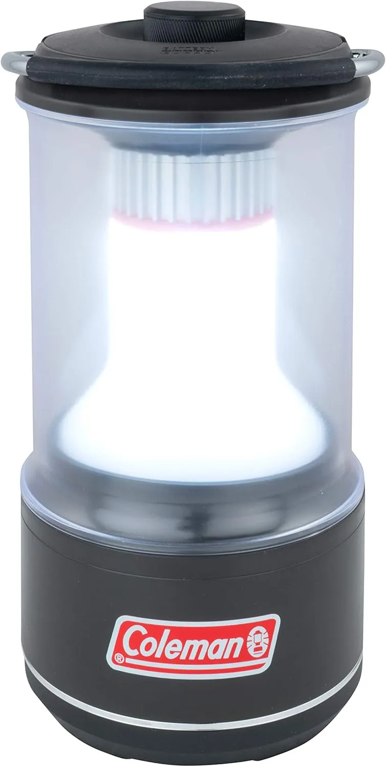Coleman LED Lantern Batteryguard 800 Lumens, Super Bright High Power Cree Led Lamp, Portable Camping Light Lantern - Black, Small