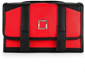 color red/black Hanging Travel Toiletry Bag Makeup Organizer Cosmetic Stroage Case Pouch MagnifiQ Makeup organizer Make up organizator Storage organizer Makeup drawer organizer