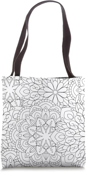 Color Your Bag Choose Your Own Colors Cute Abstract Floral Tote Bag