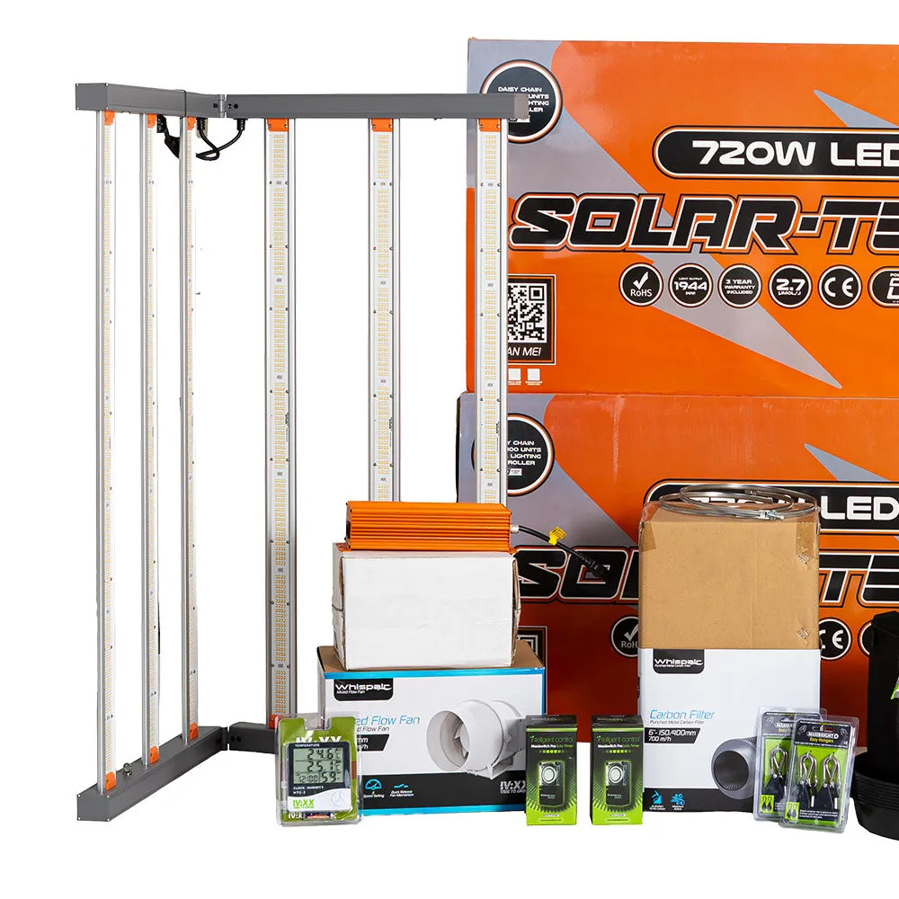 Complete 2.4m x 1.2m LED Tent Kit