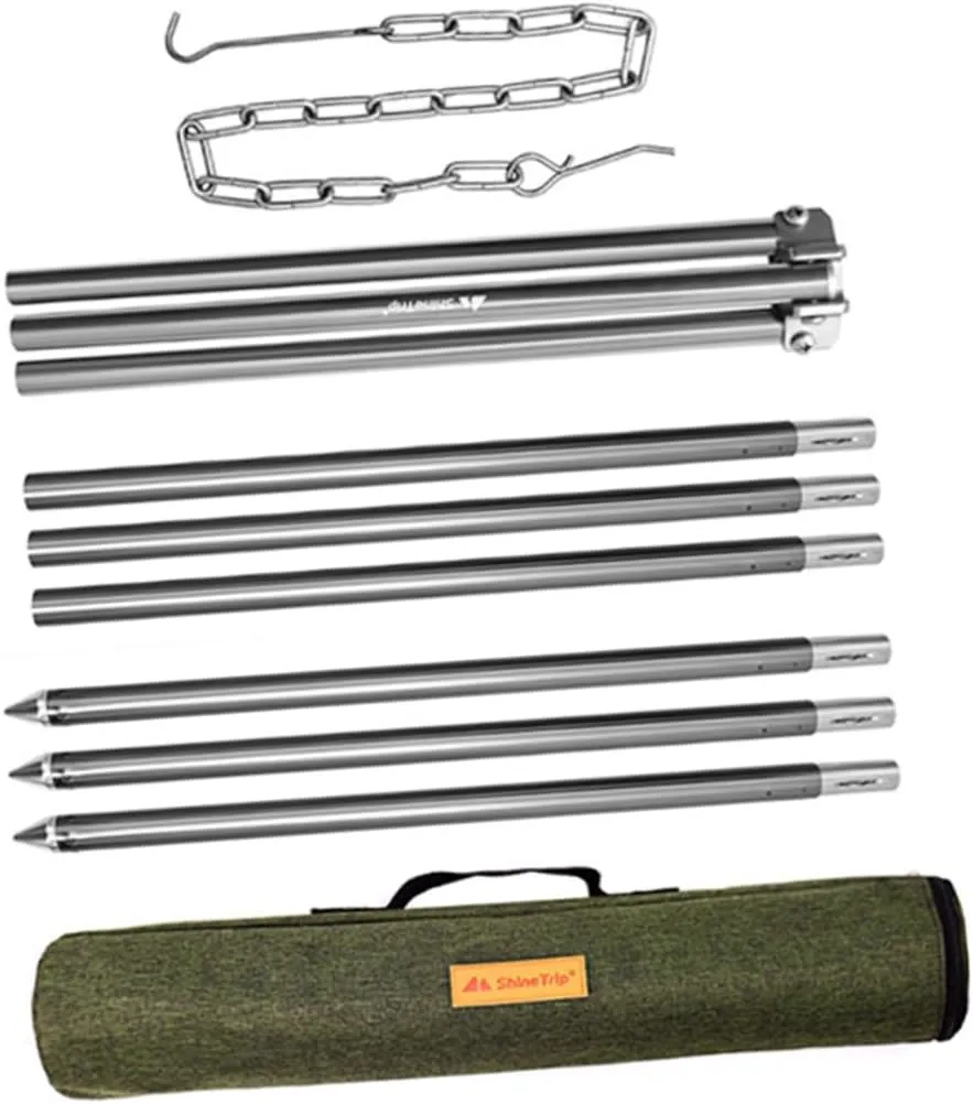 Cookware Rack for Campfire Camping Cooking Accessories Tripod Grill for Camping Outdoor Adventure
