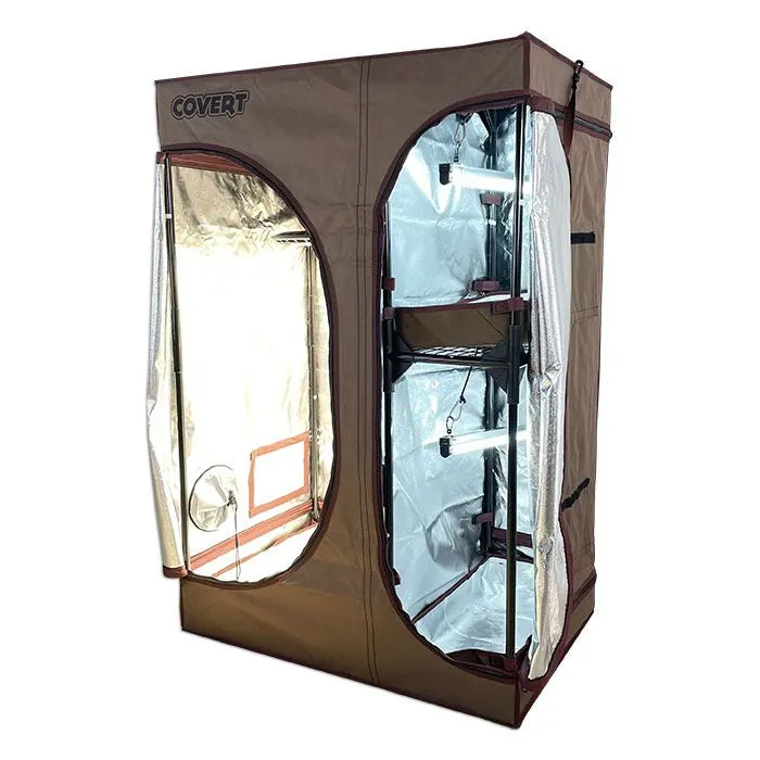 Covert 2' x 2' 150 Watt UFO LED Grow Tent Kit With Automated Ventilation Package