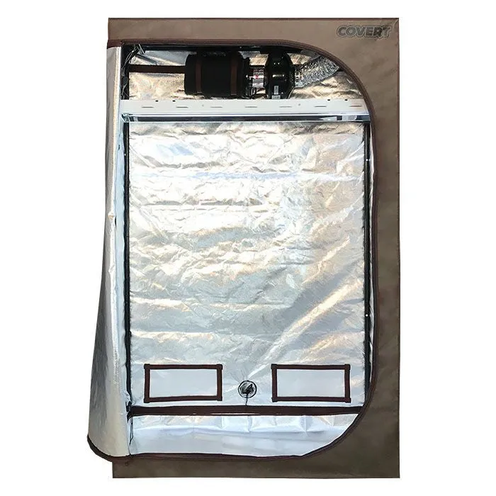 Covert 2' x 4' Fluorescent T5 Grow Tent Kit With Automated Ventilation Package