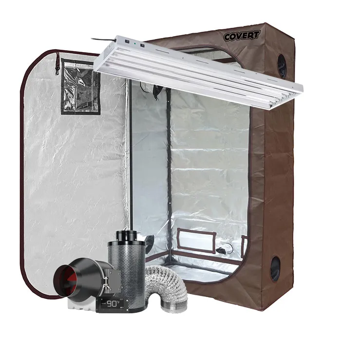 Covert 2' x 4' Fluorescent T5 Grow Tent Kit With Automated Ventilation Package